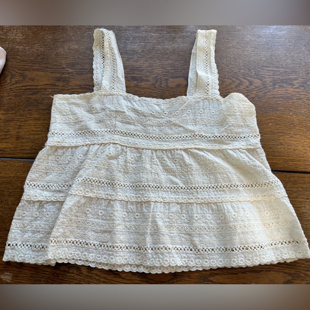 Sage the Label Lace Top in Cream